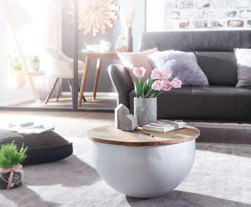 Finebuy couchtisch massivholz - couchtisch,