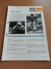 Prospekt Atlas Copco Abbauhammer TEX 10 Ausgabe 1967 Beschreibung Daten Abbruch