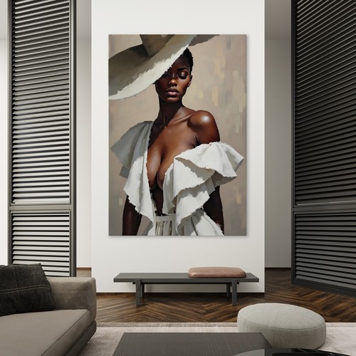 Elegante schwarze frau kunst - elegante,