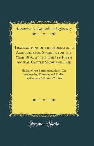 Transactions the housatonic - transactions,