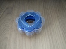 Tupperware Plätzchen-Ausstecher, 5teilig klar-blau