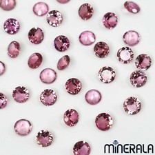 [Großhandel] Natürlich Rosa Turmalin Edelstein Lose Rund 5mm Facettiert WP00271