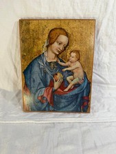 Religiöses Holzbild Madonna