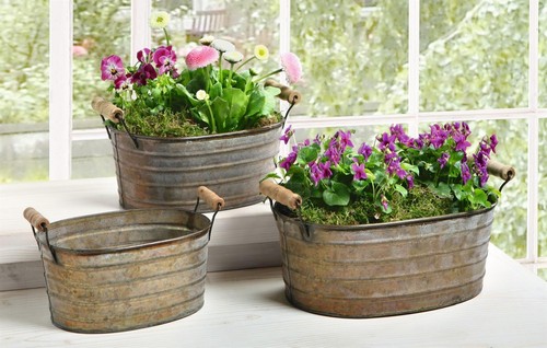 Blumenkasten pflanztopf metall - blumenkasten,