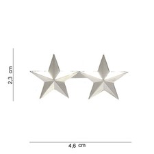 US Army General Major 2 Sterne General Uniform WK2 WWII 2-Star Collar Badges 