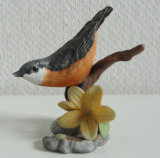 Franklin Mint Porzellan 1986, Kleiber und Jasmin, Vögel und Blumen der Welt