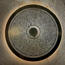 Ø80CM |Arabische Messing Wandleuchte | Marokkanische Wandlampe | DORA KARAKOR XL