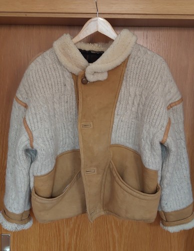 Gefütterte strickjacke mit - gefütterte,