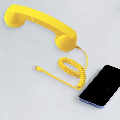 Retro telefonhörer mit - telefonhörer,