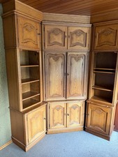 Eckschrank Antiknachbildung Eiche