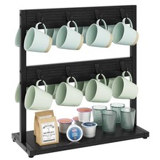 IBUYKE Vintage Tassenhalter mit 16 Haken, Kaffeetasse Halter für Küchentheke,...