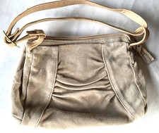 Shabby Damen Schultertasche Umhängetasche Wild Leder Cremefarben #902