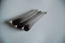 3 Muranoglas Tropfen 100mm, grau für Kronleuchter Lüster Chandelier