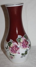 WAGNER & APEL - schöne Porzellan Vase - Rose - DDR