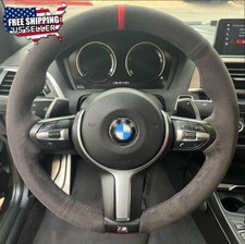 Black Alcantara Hand-stitched