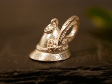 800 Silber Anhänger Hut Trachtenhut Feder Forst Jagd Wandern Tracht Charivari