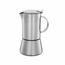CILIO Espressokocher AIDA für 6 Tassen aus Edelstahl matt