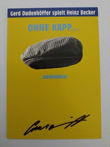 Gerd dudenhöffer autogramm - dudenhöffer,