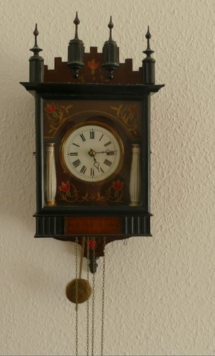 Alte wanduhr antik aufwändig - alte,