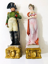 Capodimonte Bruno Merli Porzellan Figuren Napoleon Bonaparte + Josephine