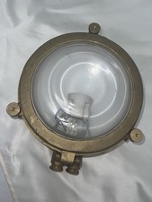 Wandleuchte Messing Schiffslampe rund Ø30cm Maritim Bullauge Lampe Schiffslampe