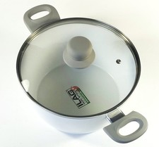 Topf mit Glasdeckel, geschmiedetes Aluminium, Ø ca. 24 cm,  induktionsgeeignet