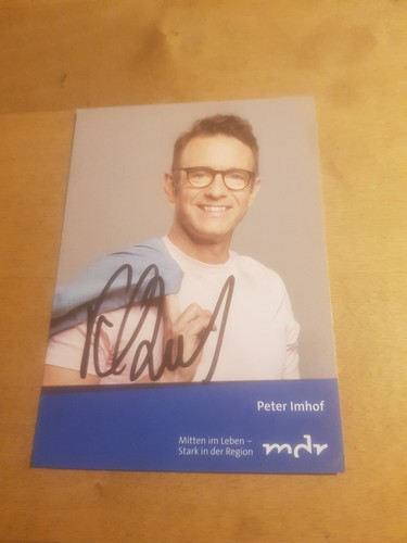 Peter imhof autogramm - peter,