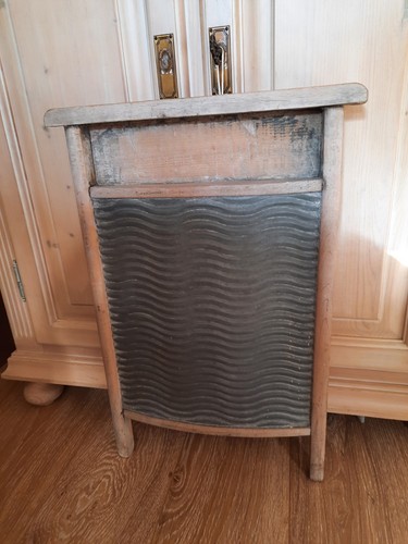 Altes waschbrett zink holz - waschbrett,