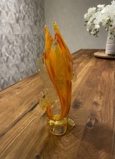 Deko Fisch aus Glas, Orange
