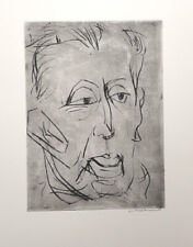 Ernst Hassebrauk : Der Maler Hermann Glöckner I - (Radierung, p.m.sign.)