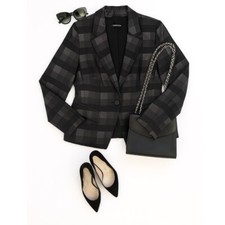 Trixi Schober Plaid Blazer
