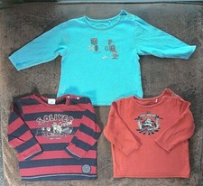 3 Larmshirt Gr. 68, Junge