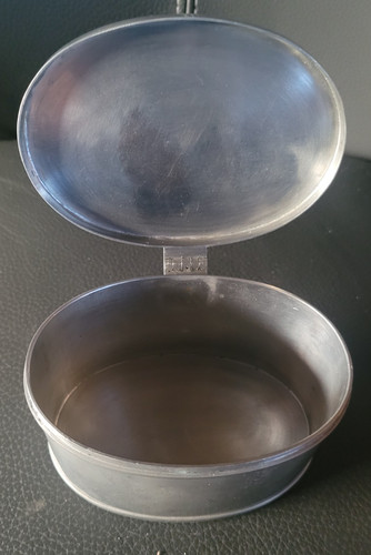 Zinn dose mit deckel - mit, g