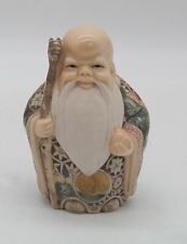 Vintage - schöne chinesische Glücksgott Figur, handbemalt aus Resin