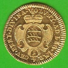 Münze GOLD Württemberg 1/4 Dukat 1738-1744 toll erhalten selten nswleipzig