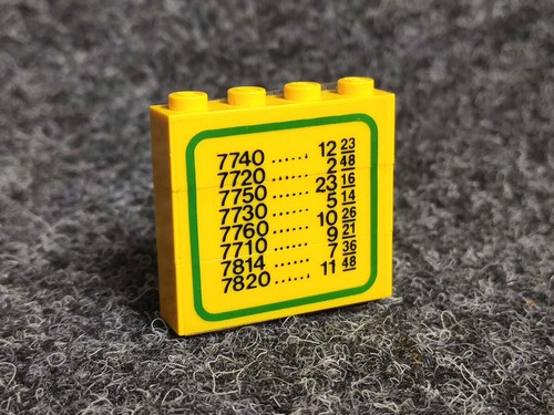 Lego ba006pb01 fahrplan - lego, gelb