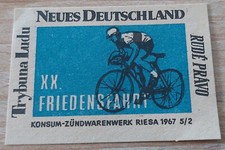 DDR Zündholz Etikett