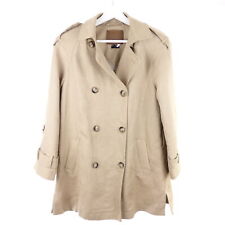 MASSIMO DUTTI Jacke Mantel Trenchcoat Beige-Braun Gr. XS 34
