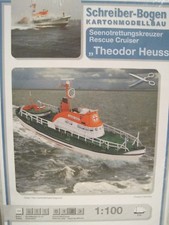 Seenotkreuzer Theodor Heuss Kartonbausatz NEUAUFLAGE Schreiber-Bastelbogen