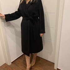 Max Mara Mantel Alpaka Schwarz Neu Gr.40