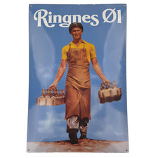 Ringnes ØL Skilt Bier Emaile