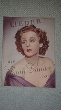 Zarah Leander Notenheft 1938 mit Widmung Autogramm