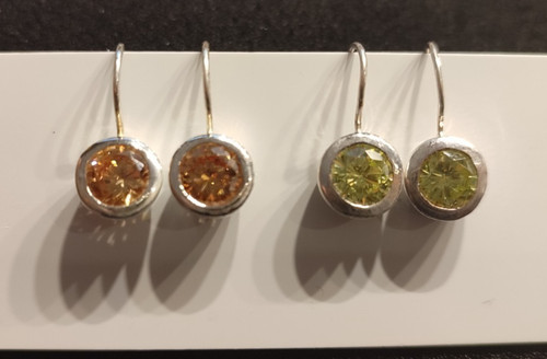 Hängeohrringe rund cubic - rund,