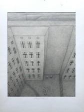 Erich Hahn Berlin Artist im Hinterhof Künstler Jongleur Häuser 1934 