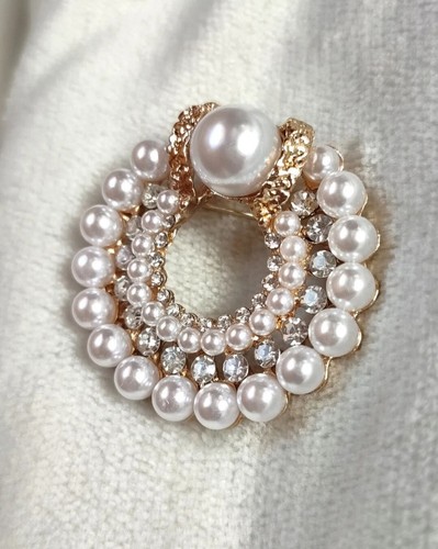 Brosche anstecknadel strass - brosche,