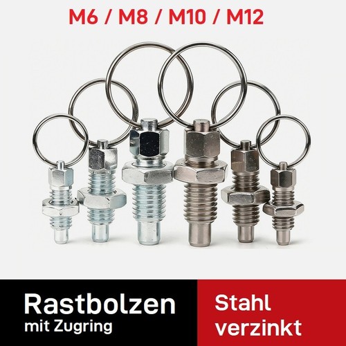 Rastbolzen mit zugring - rastbolzen,
