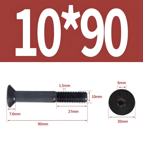 M10 din 7991 stahl - 12.9,