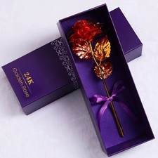 24k gold rose geschenkbox - gold, in