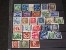 Briefmarken DDR, Lot aus 1952, Michel 298 - 326, gestempelt, Text!