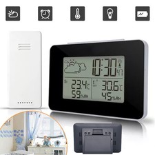 Wetterstation Uhr Digital Funkuhr mit Außensender Multifunktional Funkwecker